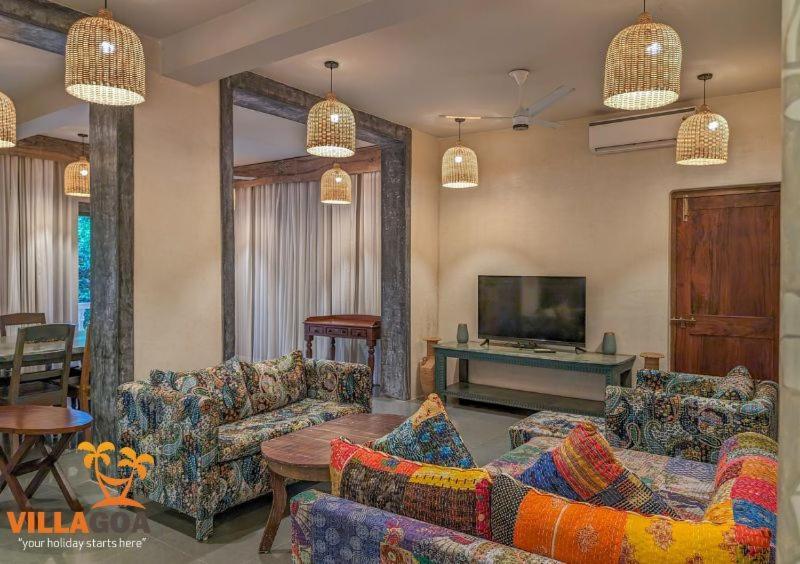 Beach Villa Morjim Chambre photo